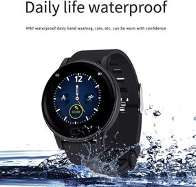 img 1 attached to 📱 INTEREPRO Smart Watch: 1.3-inch Temperature Monitoring Fitness Tracker for Men and Women - Heart Rate, Sleep and Step Counter, IP67 Waterproof