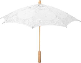 img 4 attached to 🌂 Exquisite Handmade Embroidery Photography Umbrella by Delaman