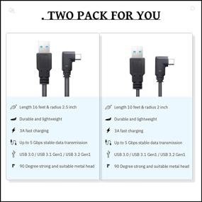 img 2 attached to 🔌 Кабель KRX Link - Быстрая зарядка и передача данных на ПК USB C 3.2 Gen1 для гарнитуры виртуальной реальности Oculus Quest 2 и игрового ПК.