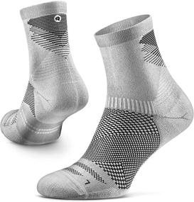 img 4 attached to 🏃 Rockay Razer Trail Running Socks for Men & Women | Cushioned, Crew Cut, Arch Support | 100% Recycled, Anti-Odor (1 Pair)