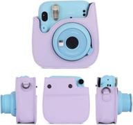 leebotree instant camera accessories for fujifilm instax mini 11 - complete kit with case, album, frames, stickers (lilac purple) logo