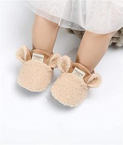 img 3 attached to 👶 LAFEGEN Infant Baby Slipper Stay On Non Slip Soft Sole Booties: Comfy Shoes for Newborns to Toddlers (0-18 Months)