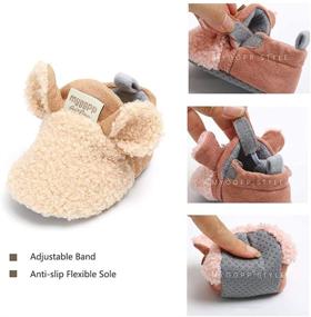 img 2 attached to 👶 LAFEGEN Infant Baby Slipper Stay On Non Slip Soft Sole Booties: Comfy Shoes for Newborns to Toddlers (0-18 Months)