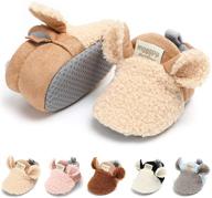 👶 lafegen infant baby slipper stay on non slip soft sole booties: comfy shoes for newborns to toddlers (0-18 months) logo