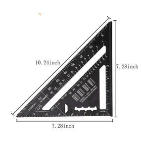 img 2 attached to 📏 Precision Aluminum Carpenter Protractor by Beslands - Convenient Imperial Measurement Guide