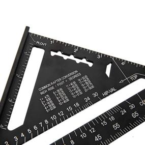 img 3 attached to 📏 Precision Aluminum Carpenter Protractor by Beslands - Convenient Imperial Measurement Guide