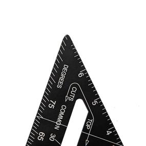 img 1 attached to 📏 Precision Aluminum Carpenter Protractor by Beslands - Convenient Imperial Measurement Guide