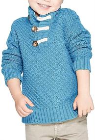 img 1 attached to 🧥 Cozy Makkrom Pullover Sweaters: Turtleneck Comfort for Boys' Clothing and Sweaters