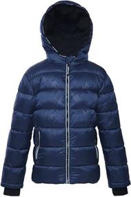 img 4 attached to 🧥 Water Resistant Thickened Quilted Boys' Clothing by Rokka Rolla in Jackets & Coats