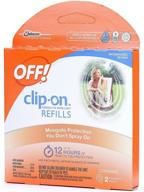 🦟 off! clip-on mosquito repellent refill, compatible with all off! brand clip-on repellent units, pack of 2 логотип