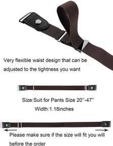 img 2 attached to 🔗 Buckle Elastic Waistband: The Perfect Belt Alternative for Women's Accessories and Belts