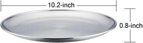img 3 attached to Набор из 2-х пиццевых форм TeamFar из нержавеющей стали диаметром 10 дюймов - безопасный для здоровья, негабаритный, можно мыть в посудомоечной машине, идеально подходит для запекания в духовке.
