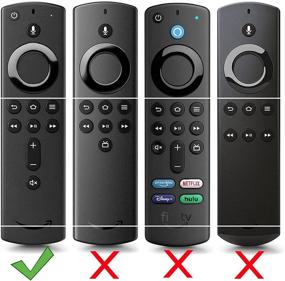 img 3 attached to 🔥 Fire Stick Remote Cover for Fire Stick TV Silicone Case | Firestick Remote Control Cover 4k | Magnetic Silicone Remote Control Case (Dark Gray)