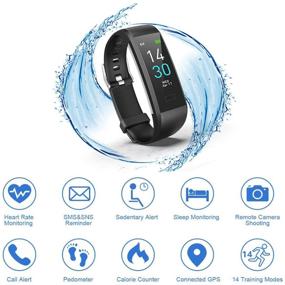img 3 attached to 🌟 2021 New Smart Bracelet Fitness Tracker: Blood Pressure, Heart Rate, Waterproof Pedometer, Calorie Counter, Sleep Monitor for Kids, Women, and Men