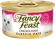 🐱 purina fancy feast grain free pate wet cat food: classic pate chicken feast - 24 cans, 3 oz. each! logo
