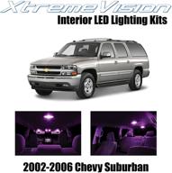 xtremevision interior led for chevy suburban 2002-2006 (10 pieces) pink interior led kit installation tool logo