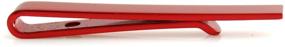 img 2 attached to 🔴 Sophisticated Style: Peluche Slim Tie Bar Scarlet for a Classy Touch