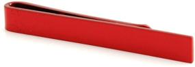 img 3 attached to 🔴 Sophisticated Style: Peluche Slim Tie Bar Scarlet for a Classy Touch