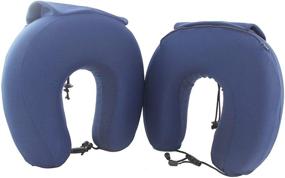 img 4 attached to 🌍 Bolan Pack of 2 Memory Foam Travel Pillows: Compact, Foldable U-Shaped Pillows with Attached Small Bag - Ideal for Traveling by Planes, Trains, and Automobiles
