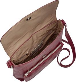 img 3 attached to 👜 Evie Flap Crossbody Handbag Purse for Women by Relic - Fossil Brand