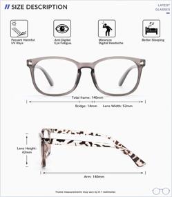 img 2 attached to Blue Light Blocking Glasses - Anti Glare UV/Blue Ray Filter Computer Gaming Glasses Fashion Fake Eyeglasses Frames For Women Men (Gaoye 4-Pack)