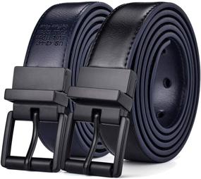 img 4 attached to Beltox Casual Reversible Leather Rotated Men's Accessories for Belts