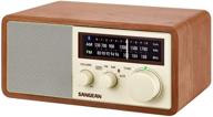 📻 sangean ra50562 многоцветный am и fm bluetooth деревянный кабинетный радиоприемник - улучшен для seo логотип