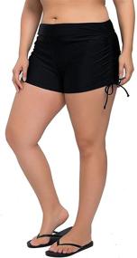 img 4 attached to 👙 ATTRACO Women's Swimwear: Stylish Tankini Boardshorts for Swimsuits & Cover Ups