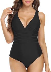 img 2 attached to Coastal Rose Swimsuit Swimwear Bathing