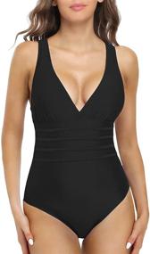 img 1 attached to Coastal Rose Swimsuit Swimwear Bathing