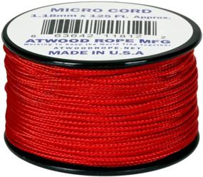 img 1 attached to High-Quality USA-Made Red Micro Cord Paracord - 1.18mm x 125' - Top Performance Guaranteed