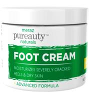 🦶 pureauty naturals' foot cream: a moisturizing solution for dry cracked heels, feet, and calloused skin - 6oz dry heel balm oil logo