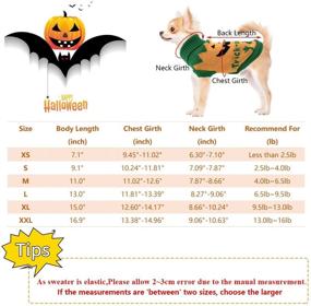 img 3 attached to 👻 Vehomy Pet Halloween Sweater: Ghost Trick or Treat Pattern for Puppy Dogs and Kittens