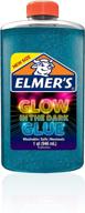 washable blue glow in the dark liquid glue – 1 quart size, perfect for slime making logo