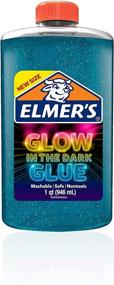 img 4 attached to Washable Blue Glow in The Dark Liquid Glue – 1 Quart Size, Perfect for Slime Making