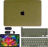 📱 macbook pro 13-inch (2020-2016) laptop case compatible with touch bar a2338m1/a2251/a2289/a2159/a1989/a1706/a1708 - plastic hard shell case + keyboard cover + screen protector + webcam cover logo