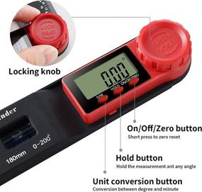 img 1 attached to 🔨 SDFSX Multi-Purpose Protractor: Ideal for Carpentry and Decoration Tasks