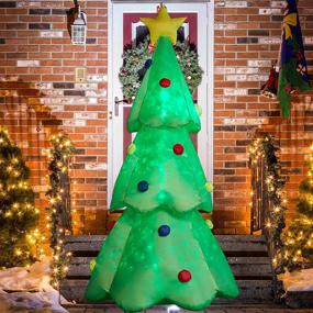 img 3 attached to 🎄 Superjare 7 FT Christmas Inflatables Tree - Vibrant Xmas Decor for Yard Party & Indoor/Outdoor Festivities!
