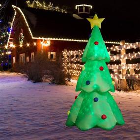 img 2 attached to 🎄 Superjare 7 FT Christmas Inflatables Tree - Vibrant Xmas Decor for Yard Party & Indoor/Outdoor Festivities!