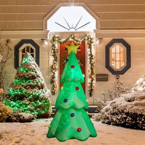 img 1 attached to 🎄 Superjare 7 FT Christmas Inflatables Tree - Vibrant Xmas Decor for Yard Party & Indoor/Outdoor Festivities!