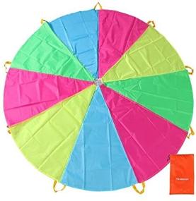 img 2 attached to Tiktaktoys Pantrasamia Parachute Multicolored Cooperative Sports & Fitness