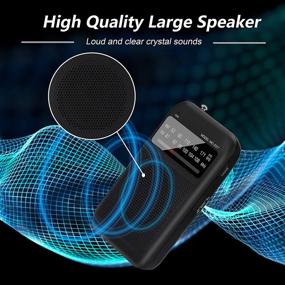 img 2 attached to 📻 Portable Battery Operated AM FM Radio with 2 AA Batteries, Transistor Pocket Radio for Best Reception, Large Speaker & Outstanding Sound Quality, Handheld Size for Indoor or Outdoor Use