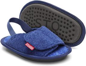 img 4 attached to 👟 Comfortable and Adjustable STQ KIDS Slippers for Boys - Lightweight Shoes