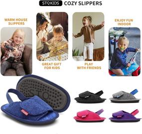 img 3 attached to 👟 Comfortable and Adjustable STQ KIDS Slippers for Boys - Lightweight Shoes