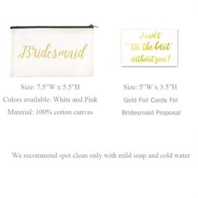 img 2 attached to Chic Bridesmaid Gifts: Wedding Proposal Card Set of 4