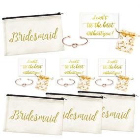 img 4 attached to Chic Bridesmaid Gifts: Wedding Proposal Card Set of 4