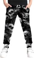 👖 funky drawstring sweatpants for boys and girls by unicomidea - 6-16t joggers with a fun twist! logo