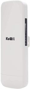 img 3 attached to 📶 KuWFi Outdoor CPE WiFi 300Mbps 2.4G Waterproof CPE 1W High Power 3 Kilometer Long Range Wireless Outdoor AP Access Point CPE with POE Adapter & 15dBi Antenna Long Range and LED Display (2 Units)