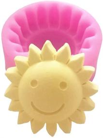 img 4 attached to 🌞 Versatile Smiling Face of the Sun Silicone Soap Mold and Cake Decorating Tool for Fondant, Chocolate, and Lotion Bars