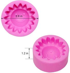 img 3 attached to 🌞 Versatile Smiling Face of the Sun Silicone Soap Mold and Cake Decorating Tool for Fondant, Chocolate, and Lotion Bars